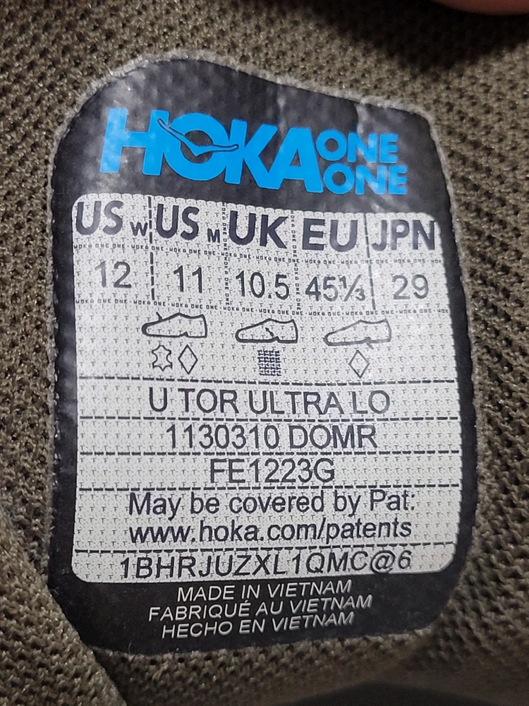 호카 토르 울트라 로우 등산화/트래킹화(290mm) 이미지