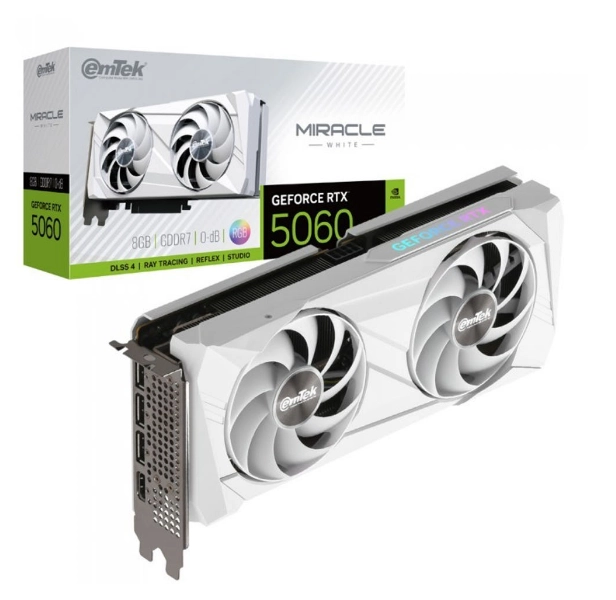 이엠텍 지포스 RTX 5060 MIRACLE WHITE D7 8GB*그래픽카드 - 안심되는 중고거래