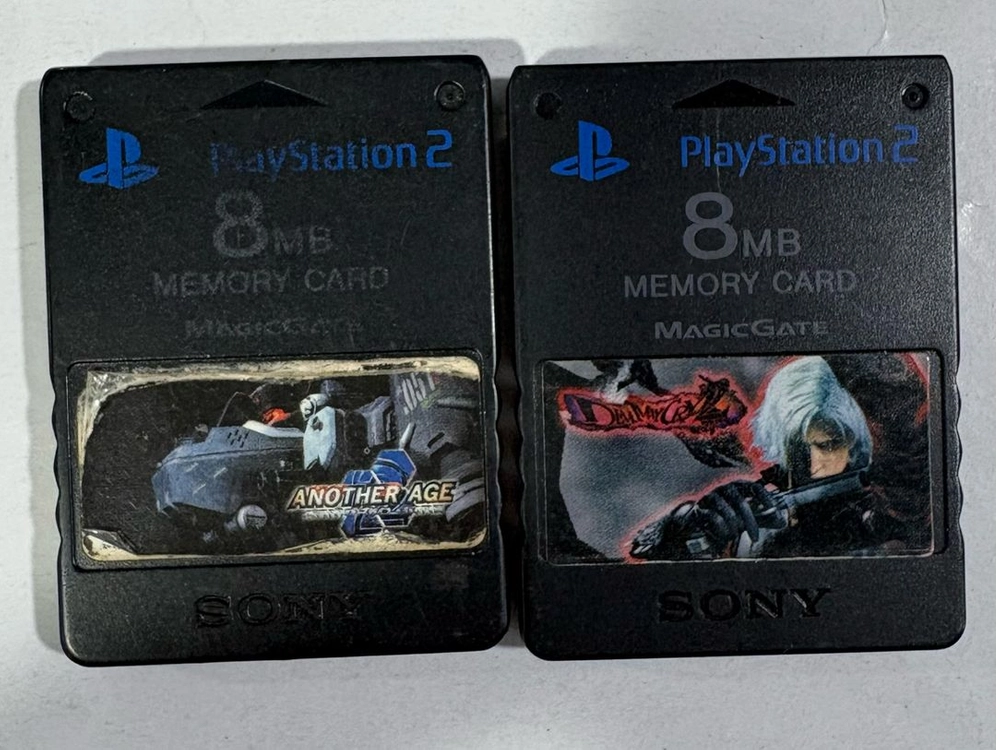 PS2 메모리 카드 2개 일괄 판매 - 안심되는 중고거래