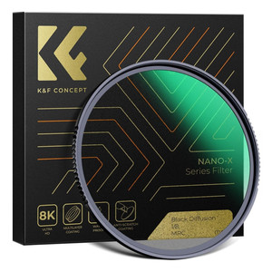 K&F Concept 블랙미스트 (1/8) 슬림 NANO-X 필터 AGC Glass (새상품) (49mm-82mm) 이미지
