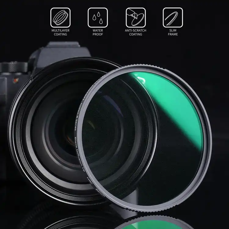K&F Concept 블랙미스트 (1/8) 슬림 NANO-X 필터 AGC Glass (새상품) (49mm-82mm) 이미지