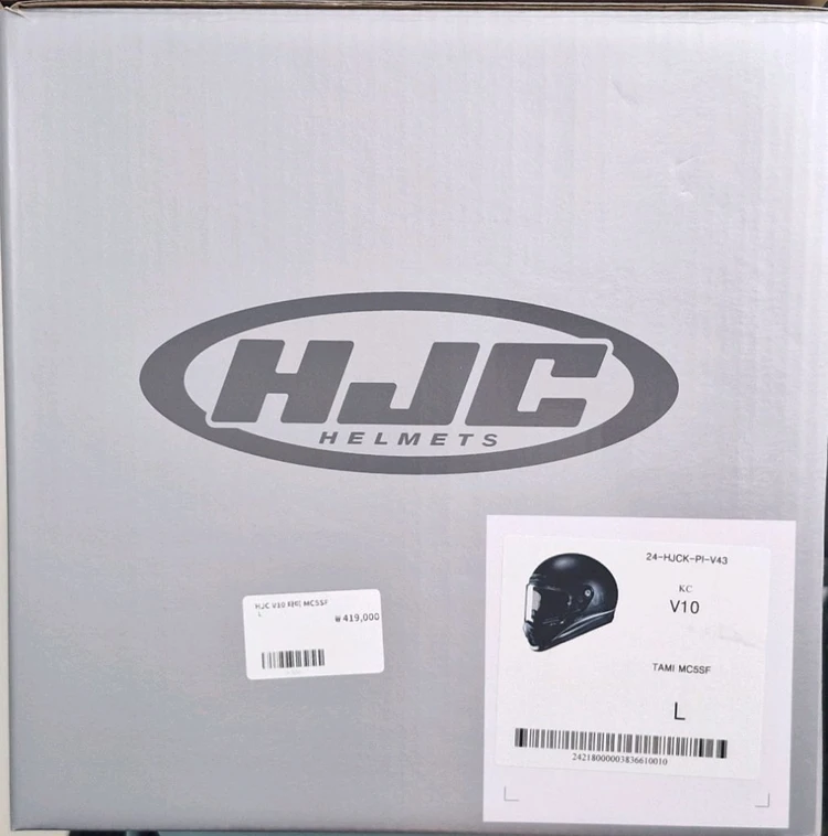 오토바이 헬멧 hjc V10 무광블랙 L사이즈 이미지