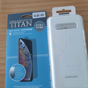 갤럭시S10 5G 스마트폰 LED 케이스, 액정보호필름 이미지
