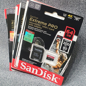 샌디스크 익스트림 프로 64GB 마이크로 SD카드 + 어댑터 이미지
