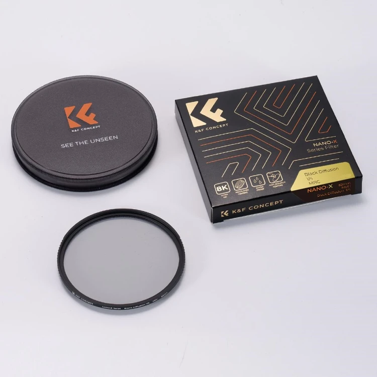 K&F Concept 블랙미스트 (1/4) 슬림 NANO-X 필터 AGC Glass (새상품) (49mm-82mm) 이미지