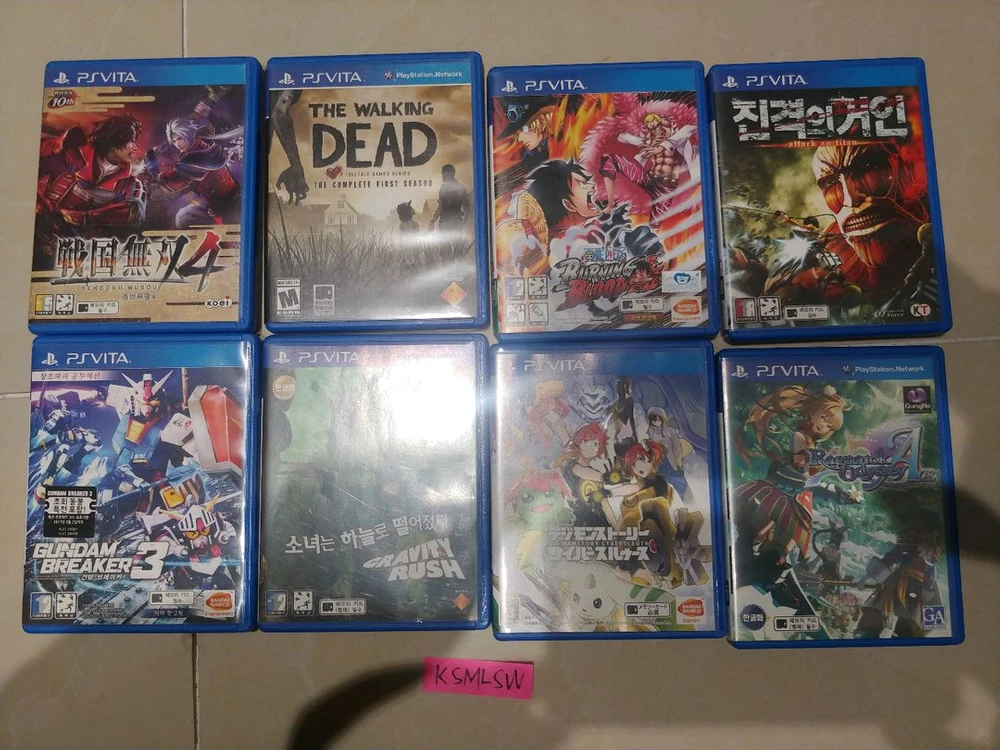 ps vita 워킹데드 라그나로크오디세이 여신전생 원피스버닝블러드 건담브레이커3 디지몬스토 - 안심되는 중고거래