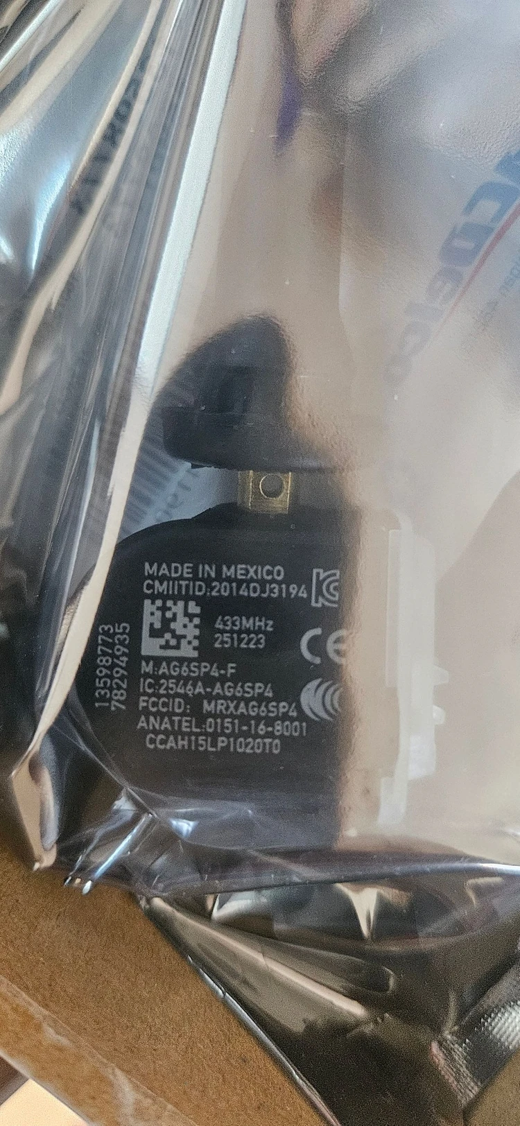 GM 쉐보레 ACDelco 정품 TPMS 4개 말리부,임팔라,트랙스,스파크 등등 433MHz 이미지