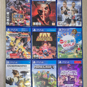 ps4 해적무쌍4 철권7 UFC2 나루토 시노비스트라이커 팻프린세스 어드벤처 모두의골프 오버워치 이미지