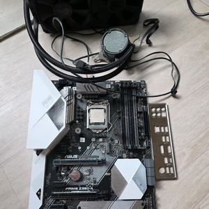 i7 9700k + Z390 prime + rog 수냉쿨러 이미지