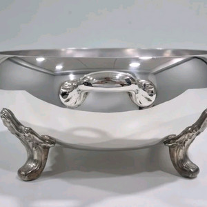 미국 앤틱 셰필드(The Sheffield Silver Co.) 은도금 족족이 볼 / 센터피스 화기 이미지