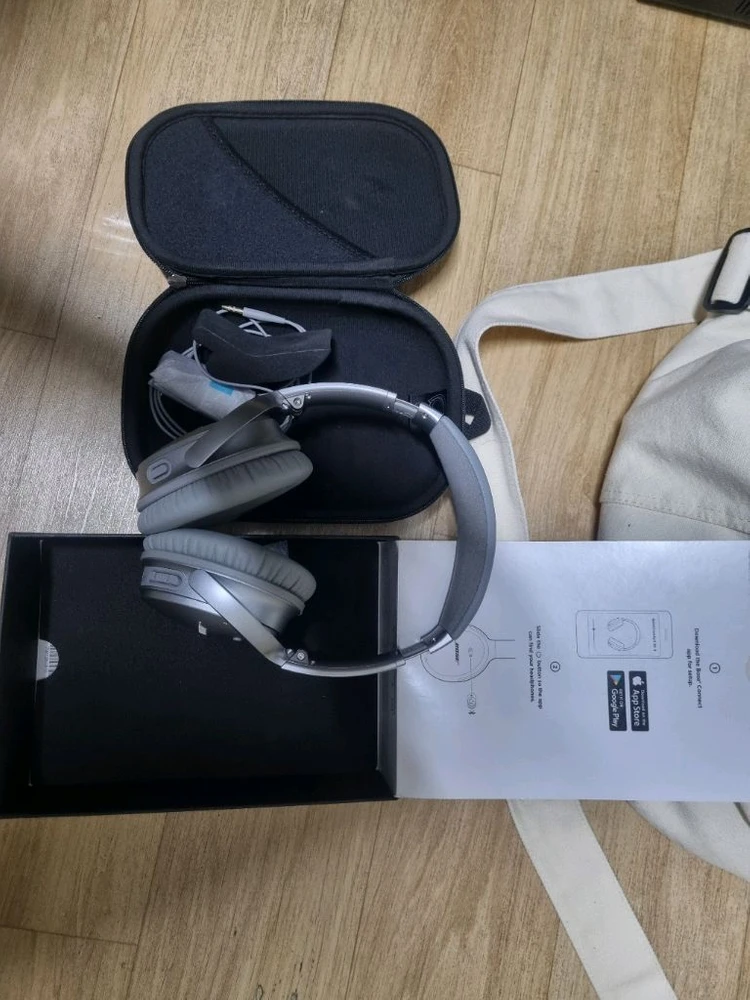 보스 qc35 2세대 실버(배터리 이어패드 교체완) 이미지