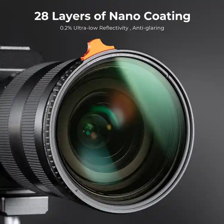 K&F Concept 67mm 블랙미스트 1/4+가변 ND2-400 필터 (새상품) AGC Glass 이미지