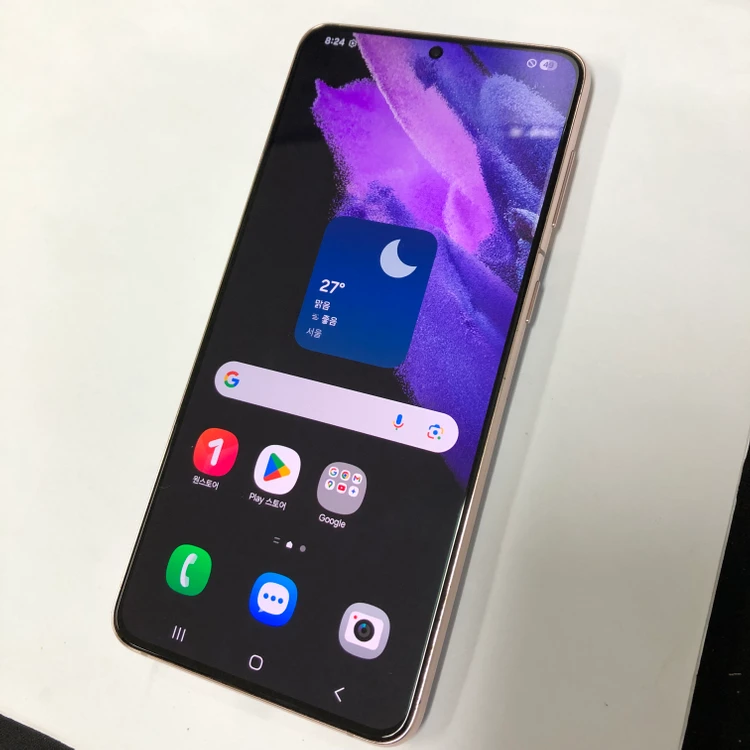 (S급 기능정상) 갤럭시S21 플러스 256GB 화이트 SK 무잔상 중고폰 214709 이미지