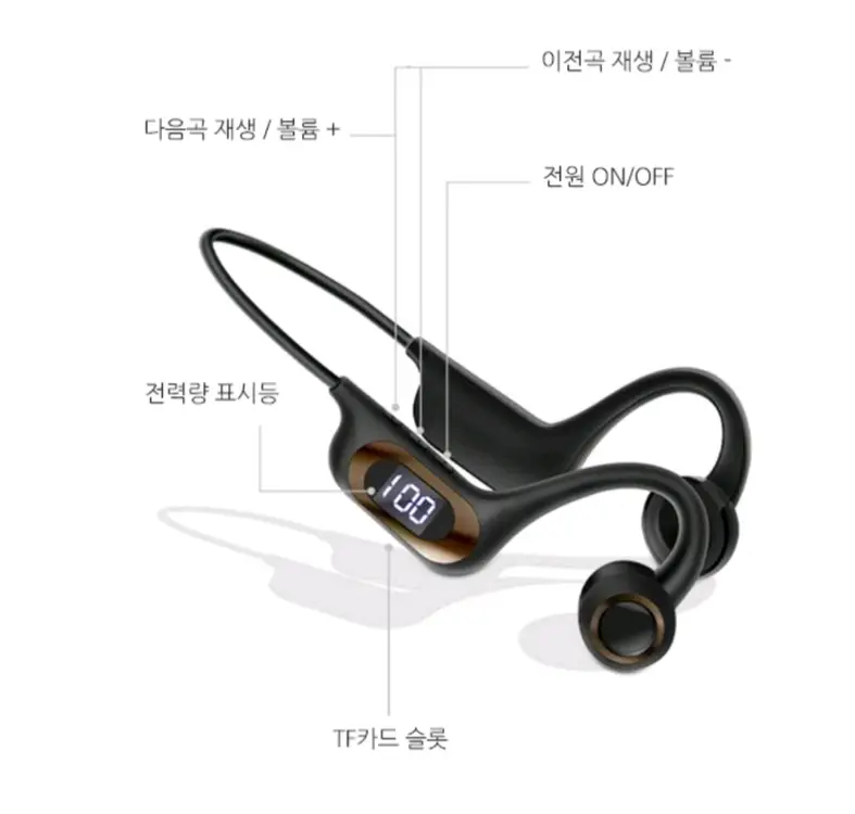 30시간재생 골전도 이어폰 편한 이어폰 이미지