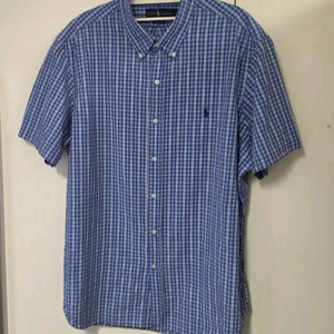 폴로랄프로렌 체크 반팔 셔츠 XL 이미지