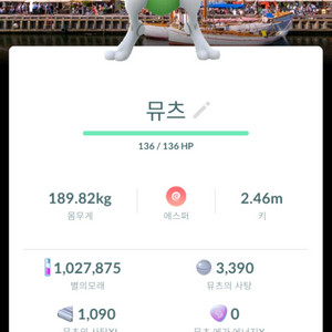 포켓몬고 코펜하겐 뮤츠배경이로치 팝니다 이미지