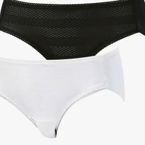 2종 트라이 블랙, 화이트 노라인팬티 100L, 105XL 이미지