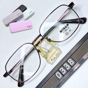 니콘 NIKON FB976T 안경테 52mm 순티타늄 스퀘어 일본빈티지 데드스톡 미사용 클래식 레트로 패션 아이웨어 이미지