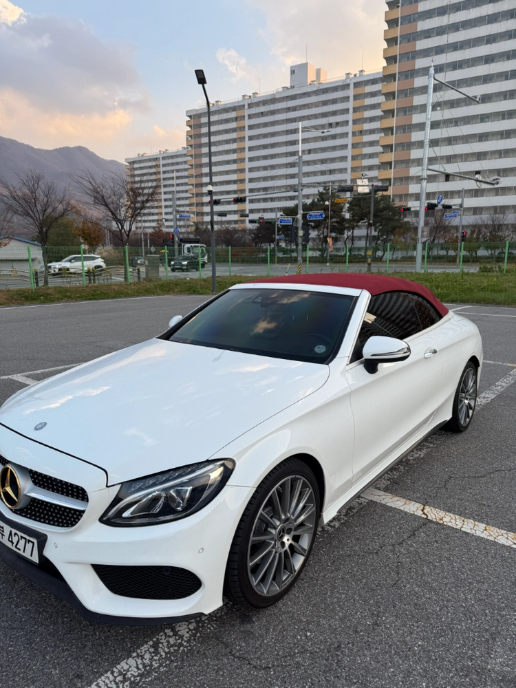 벤츠 c200 카브리올레 17년식 흰빨 이미지