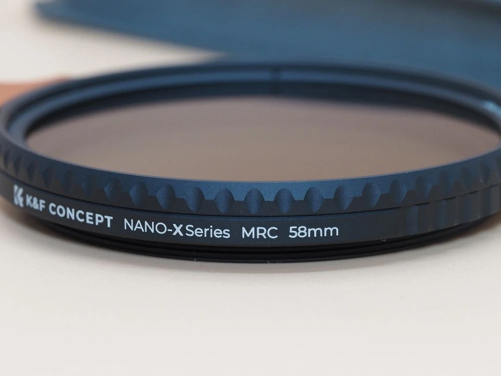 K&F Concept 58mm NANO-X 블랙 미스트 1/4 + 가변 ND2-ND32 2-in-1 필터 이미지