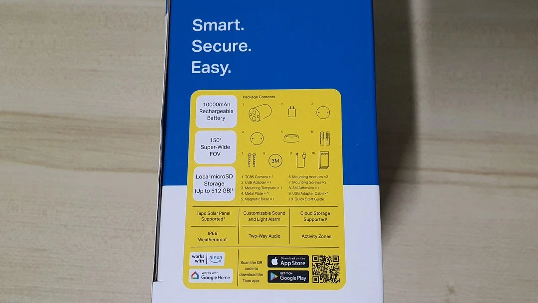 2K QHD 무선 CCTV 카메라 + 128GB MicroSD 이미지