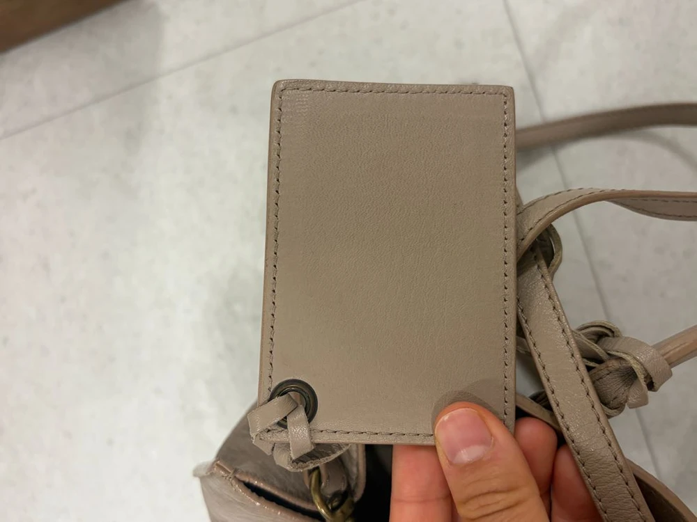 발렌시아가 모터백 파피에르 미니 베이지 이미지