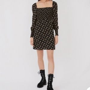 마쥬 블랙 플로럴 스퀘어넥 원피스 36 이미지