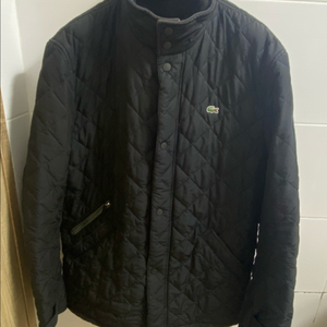 남성 라코스테 퀄팅 자켓 52 사이즈 블랙 Lacoste 경량 점퍼 이미지