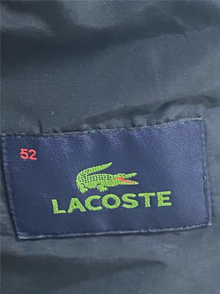 남성 라코스테 퀄팅 자켓 52 사이즈 블랙 Lacoste 경량 점퍼 이미지