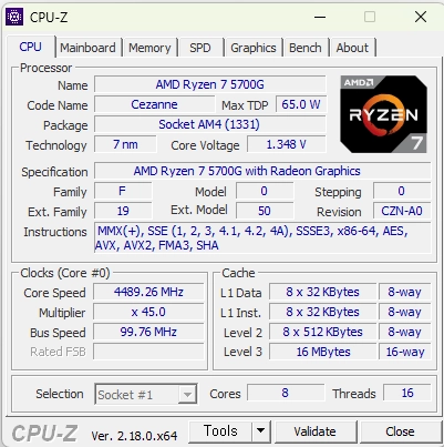 컴퓨터완본체 5700G B550M 램16GB RTX3050 팝니다. 이미지