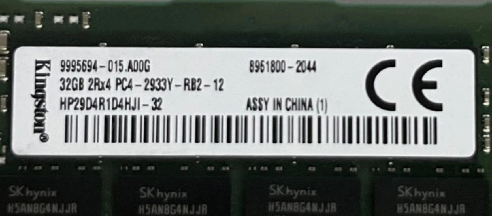 32GB PC4-2933Y-R 2Rx4 DDR4 ECC REG RDIMM 이미지