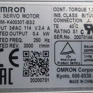 OMRON AC 서보 모터 R88M-K40030T-BS2 이미지