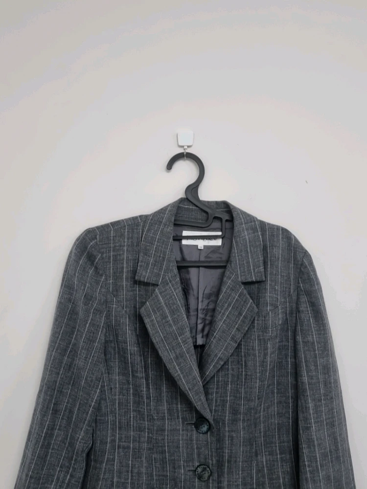 생로랑(YSL) 스트라이프 울 롱 자켓 34 이미지