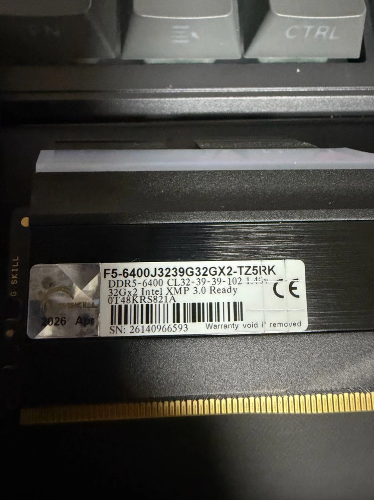 DDR5 64 지스킬 64기가 DDR5-6400 Cl32 26년14주차 미개봉급 이미지