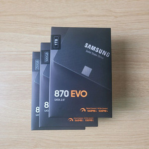 삼성정품 870 EVO SSD 1TB/500GB/250GB 미개봉!새상품! 이미지