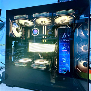 RTX 5060 [미사용 새컴퓨터] 게이밍 데스크탑 PC (부품박스) 최신 게임 쾌적 플레이 영상편집 가능 블랙 이미지