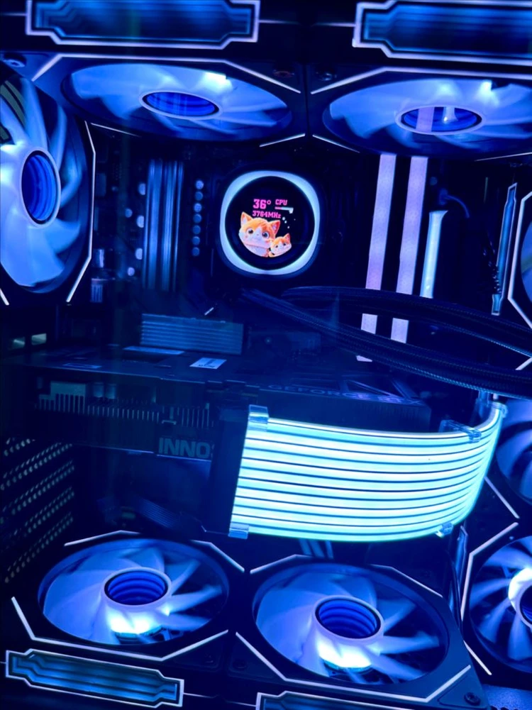 RTX 5060 [미사용 새컴퓨터] 게이밍 데스크탑 PC (부품박스) 최신 게임 쾌적 플레이 영상편집 가능 블랙 이미지