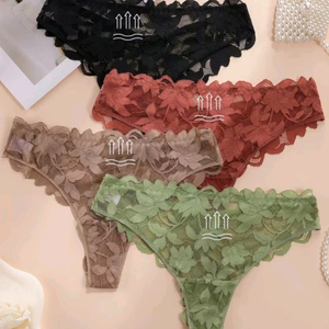 (새상품)여성 레이스 팬티 4장 세트 이미지