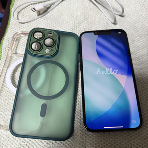S급 아이폰 13프로 128GB 시에라블루 판매합니다 이미지