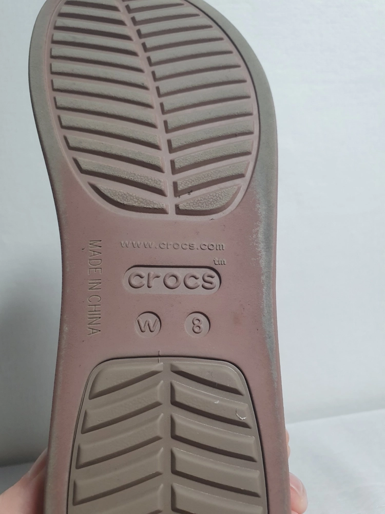 크록스 브루클린 로우 웨지 샌들 블랙 베이지 250mm 이미지
