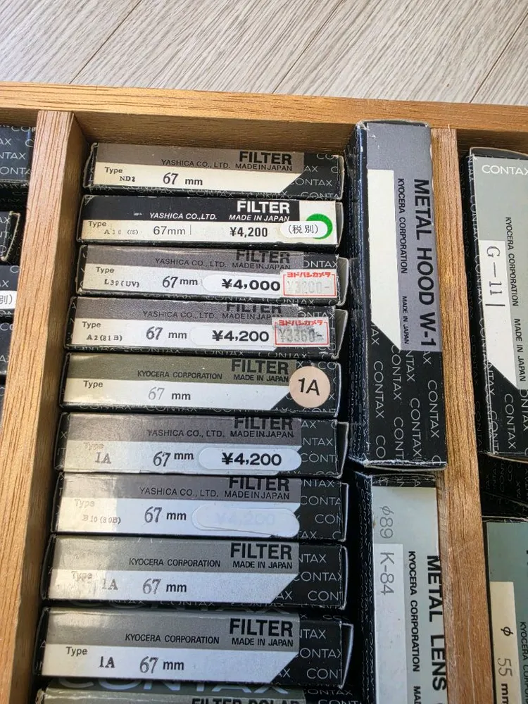 콘탁스 필터, 링, 렌즈캡, 메탈후드, 55mm 67mm 72mm 82mm 등 판매합니다 이미지