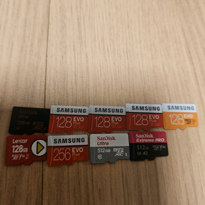 삼성 샌디스크 마이크로SD카드 128G/256G/512G 이미지