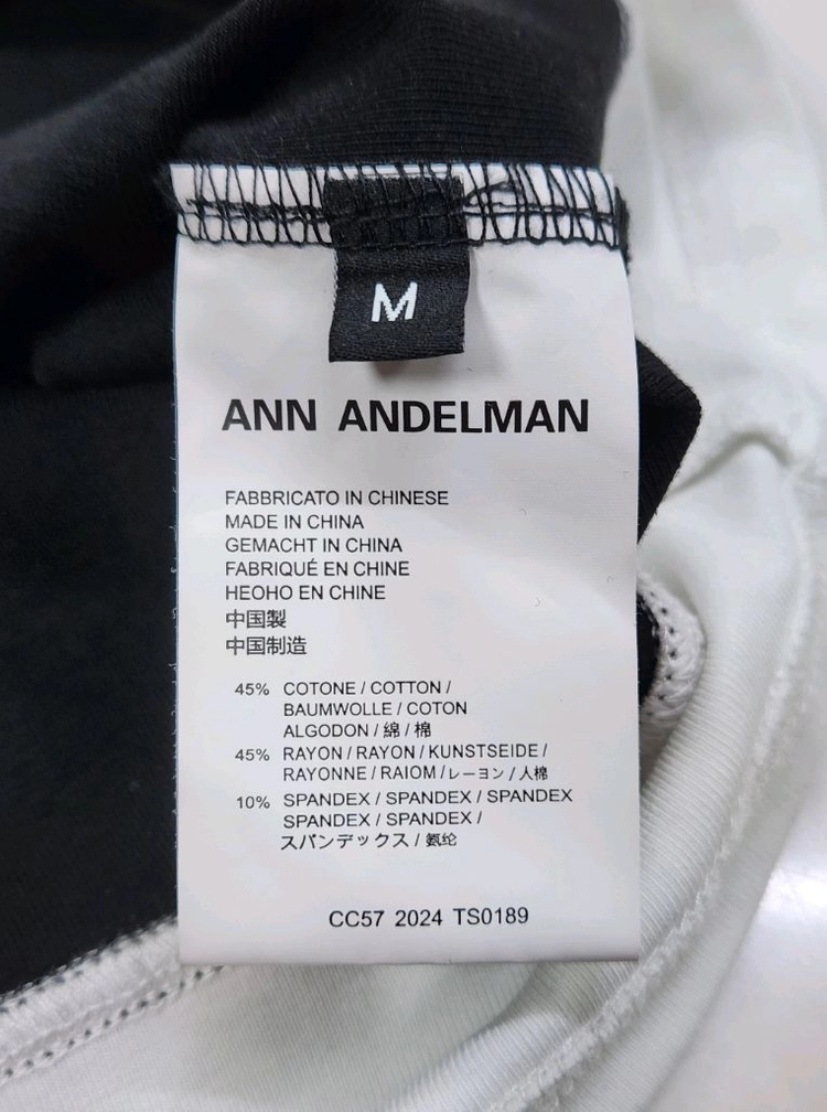 [여성용] ANN ANDELMAN 반팔 티셔츠 M 시리즈 시스템 타임 에피그램 마인 랑방 한섬 sjsj 아미 이미지