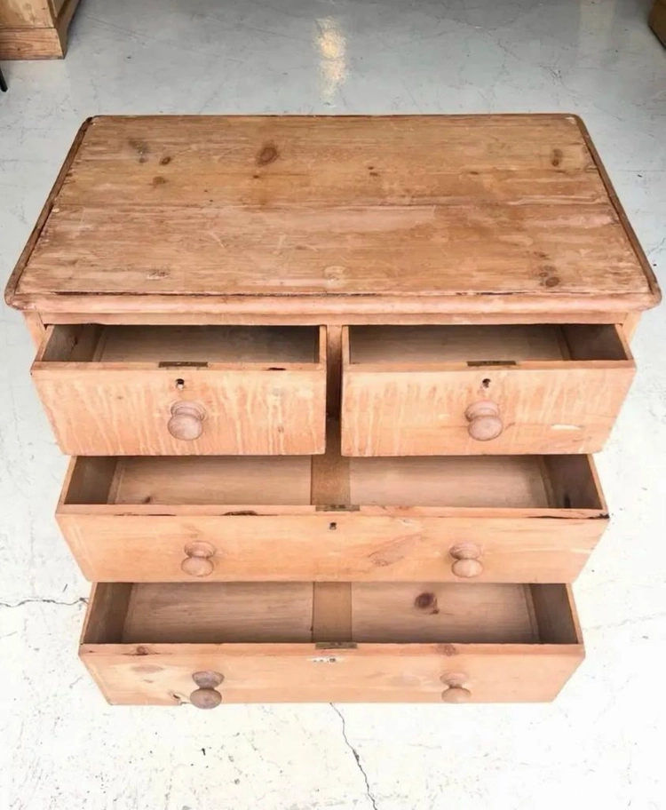 빈티지가구 앤틱가구 영국 UK 올드파인 서랍장 이미지