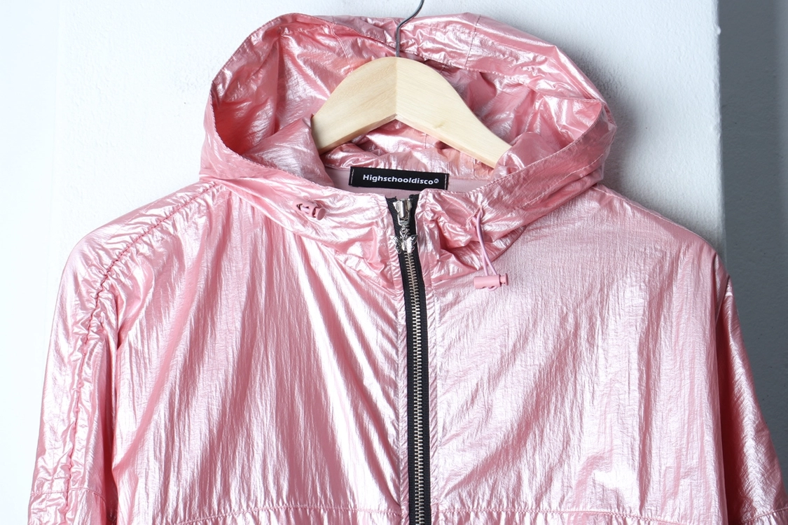 W(F) 하이스쿨디스코 집업 바람막이 점퍼자켓 크롭 이미지