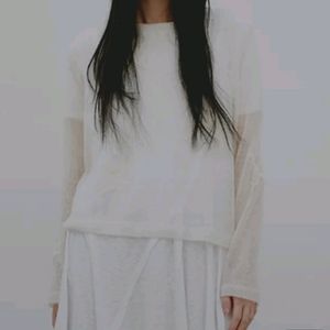 디자이너 브랜드 Gyeong 경 모헤어 니트 프리사이즈 이미지