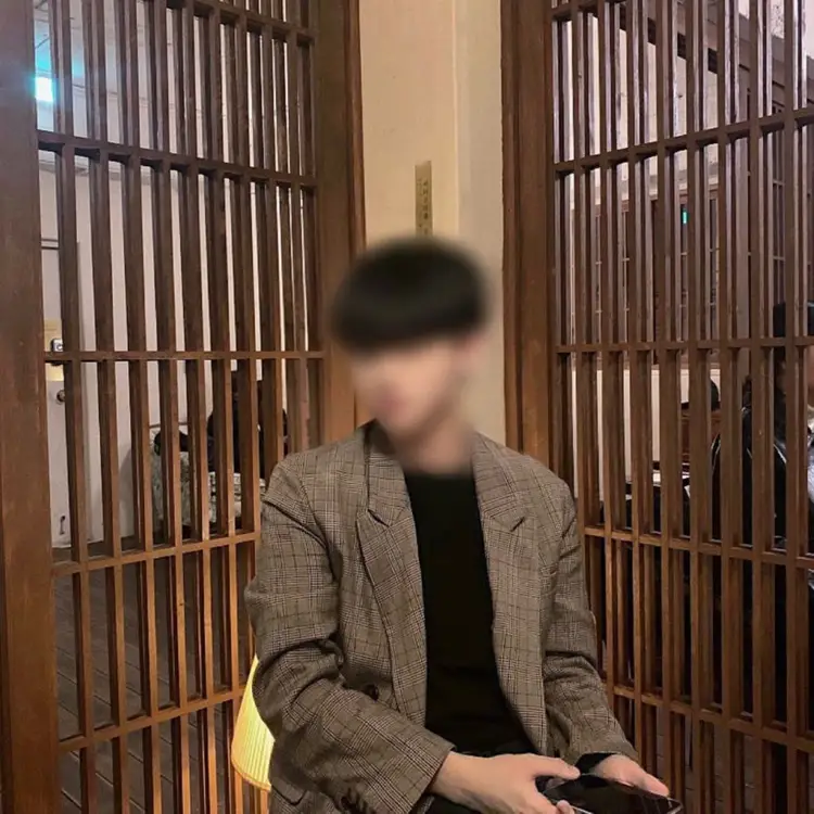 스파오 캐주얼 더블버튼 체크 블레이저 자켓 이미지