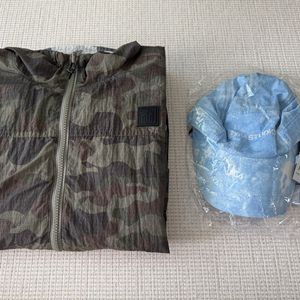 히로 sann 산 리버시블 카모 윈드브레이커 바람막이150 썬쉐이드캡 어덜트(최종가격) 이미지