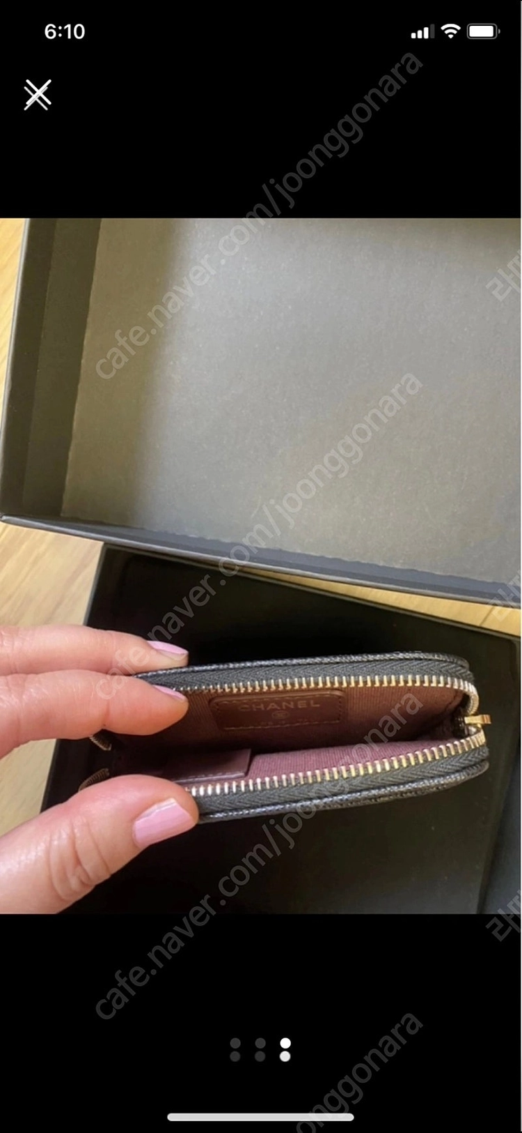[새상품] 샤넬 클래식 지퍼 동전 블랙 카드슬롯 카드지갑 이미지