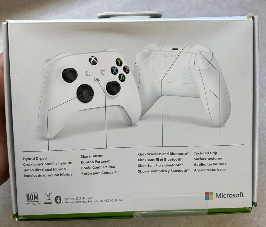 미개봉 새상품] Xbox 유선 헤드셋 / 4세대 화이트 패드 이미지